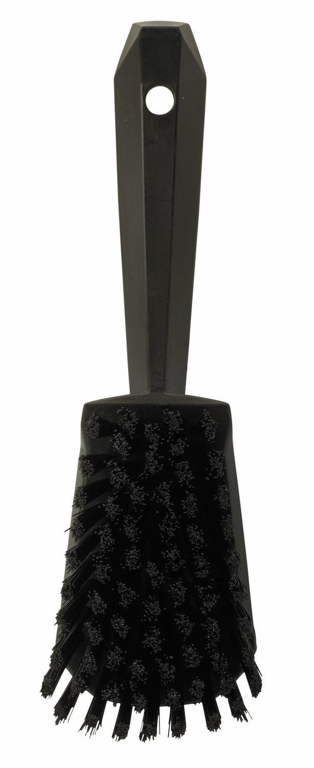 Washing Brush w/short Handle, 270 mm, Hard, Black