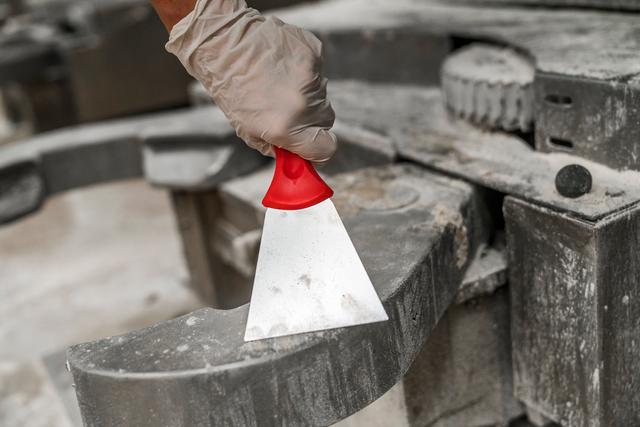 Stainless Steel Hand Scraper, 100 mm, White