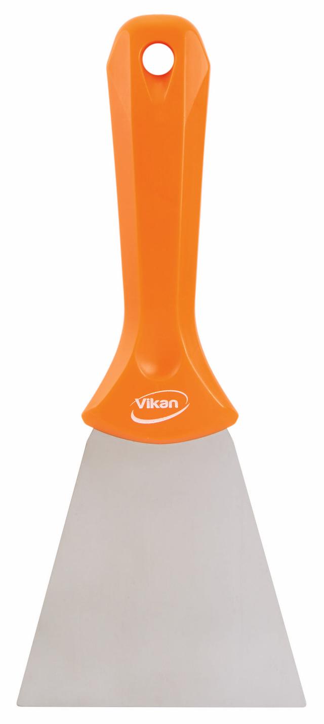 Stainless Steel Hand Scraper, 100 mm, Orange