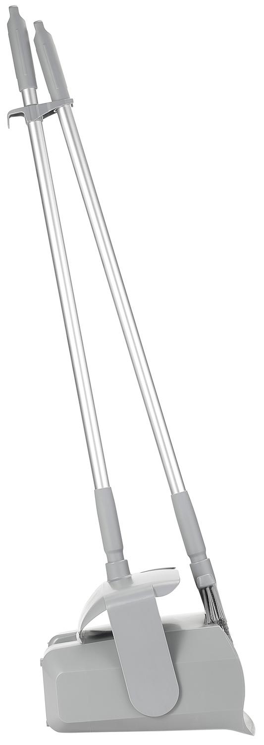 Vikan Dustpan set, closable with broom, 335 mm, Medium, Grey