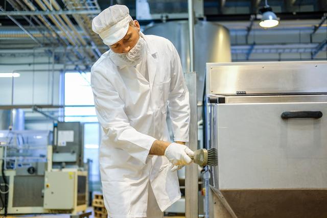 Washing Brush w/short Handle, 270 mm, Hard, Green