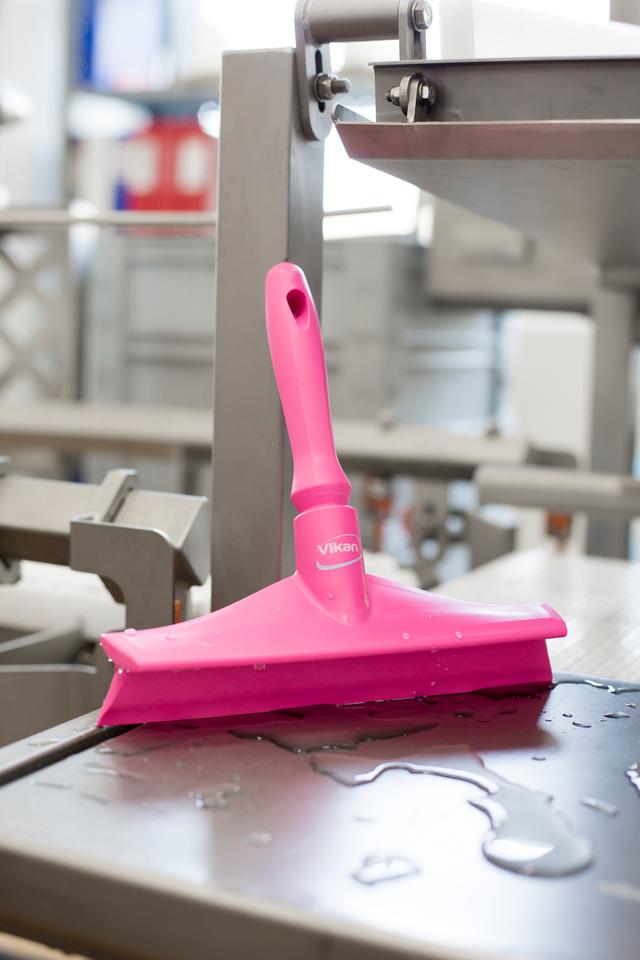 Ultra Hygiene Table Squeegee w/Mini Handle, 245 mm, , Pink