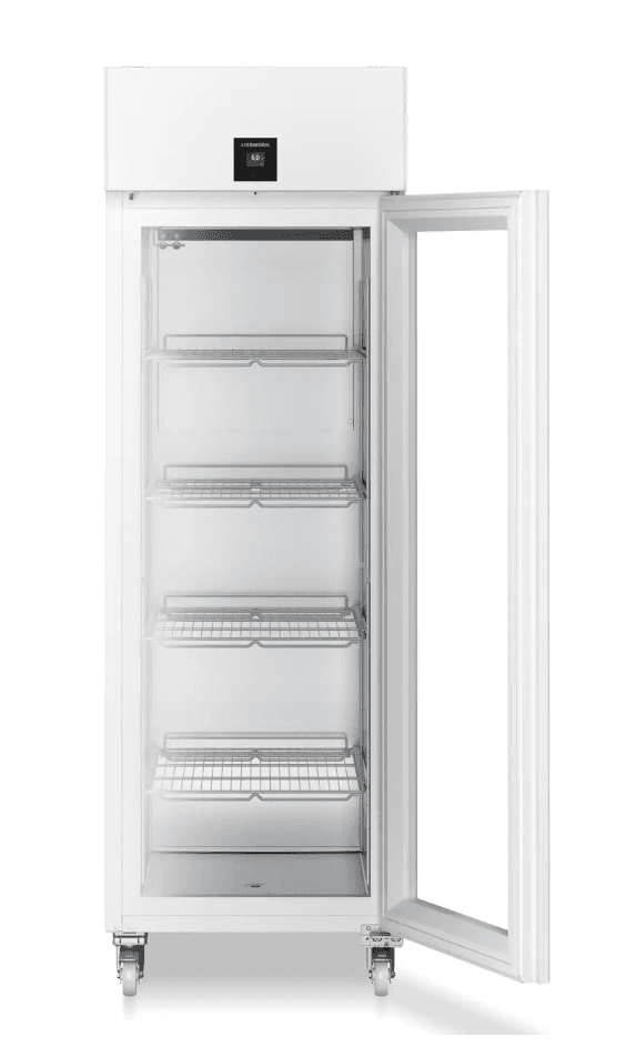 Liebherr SRPvh 6511 laboratory refrigerator, 0 °C ... +16 °C, 480 L, DIN 13277 compliant, stainless steel inner liner, glass door