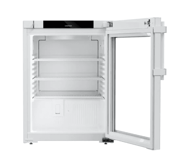 Liebherr HMTvh 1511 pharmaceutical refridgerator, +5 °C, 97 L, fan-assisted cooling, compliant with DIN 13277, glass door
