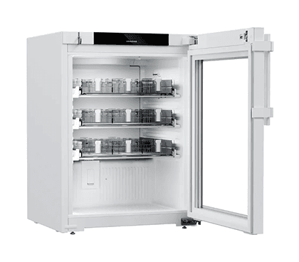 Liebherr HMTvh 1511 pharmaceutical refridgerator, +5 °C, 78 L, with medicine drawers, fan-assisted cooling, compliant with DIN 13277, glass door