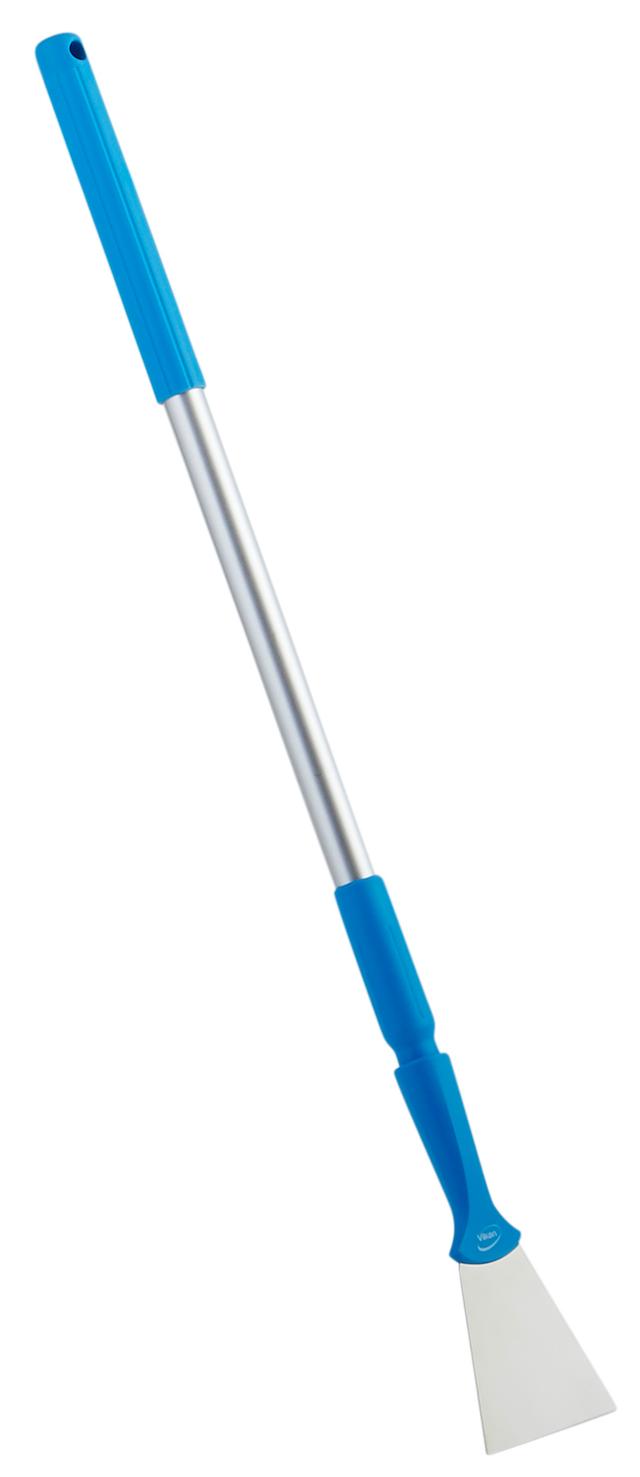 Stainless Steel Scraper with Threaded Handle, 100 mm, White