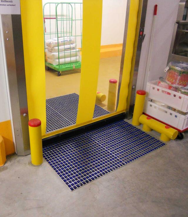 ProfilGate® si55 aqua, WLH (mm) 1116 x 1026 x 55, 1 x Stainless Steel Tray, 3 x Grate