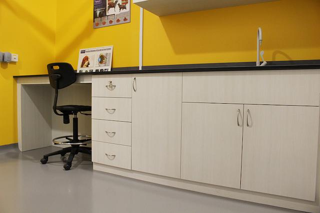 AdvanceLab lowback polyurethane chair, seat height 420mm - 520mm