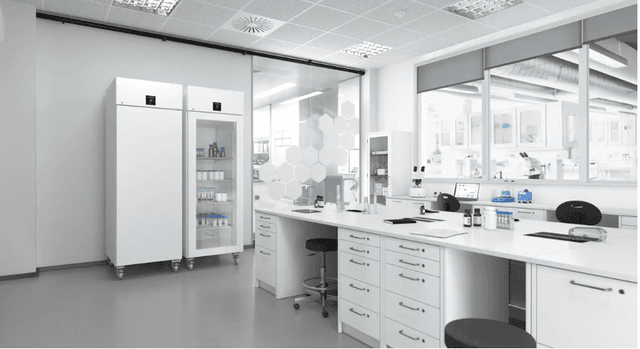 Liebherr SRPvg 6511 laboratory refrigerator, 0 °C ... +16 °C, 480 L, stainless steel inner liner, glass door