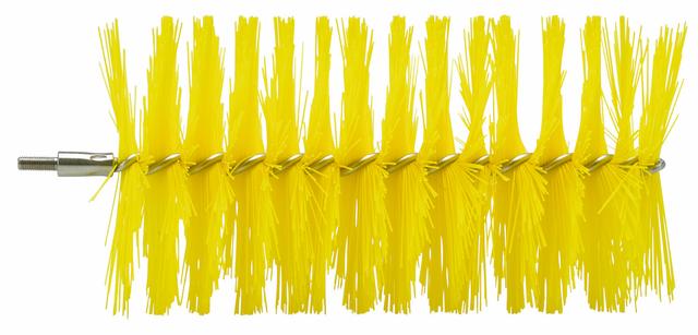 Tube Brush f/flexible handle 53515 or 53525, Ø90 mm, 200 mm, Medium, Yellow