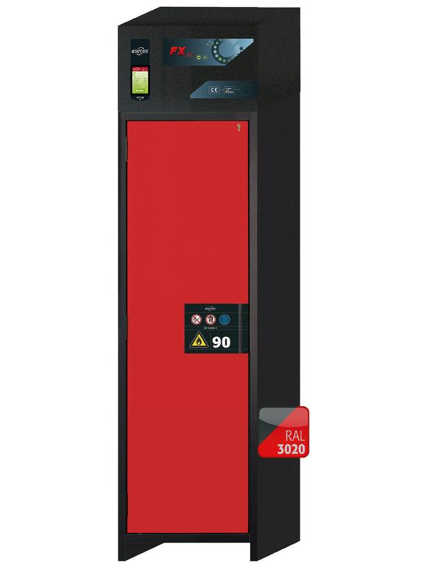 Asecos FX-PEGASUS-90 model FX90.229.060.WDAC cabinet, (mm) 599 x 615 x 2294, 3x shelf, 1x perforated insert, 1x bottom collecting sump; steel Asecos FX-PEGASUS-90 model FX90.229.060.WDAC cabinet, (mm) 599 x 615 x 2294, 3x shelf, 1x perforated insert, 1x bottom collecting sump; steel