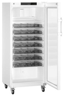 Liebherr HMFvh 5511 pharmaceutical refridgerator, +5 °C, 558 L,(mm) 747 x 769 x 1793, with medicine drawers, fan-assisted cooling, compliant with DIN 13277, glass door Liebherr HMFvh 5511 pharmaceutical refridgerator, +5 °C, 558 L,(mm) 747 x 769 x 1793, with medicine drawers, fan-assisted cooling, compliant with DIN 13277, glass door